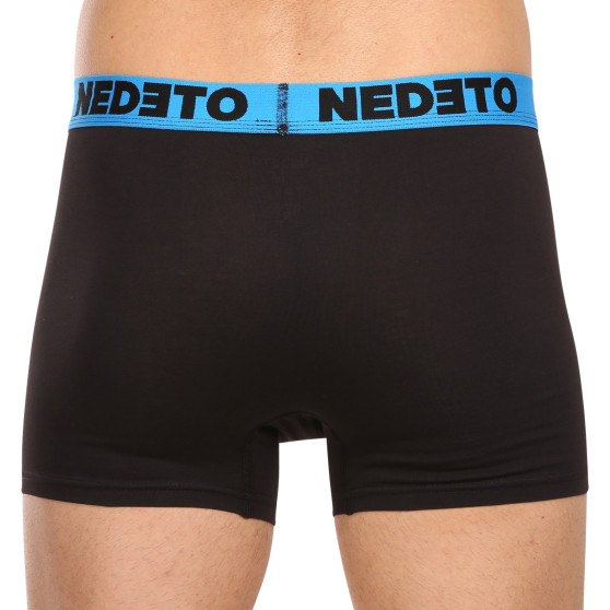 5PACK herenboxershort Nedeto zwart (5NB002b)