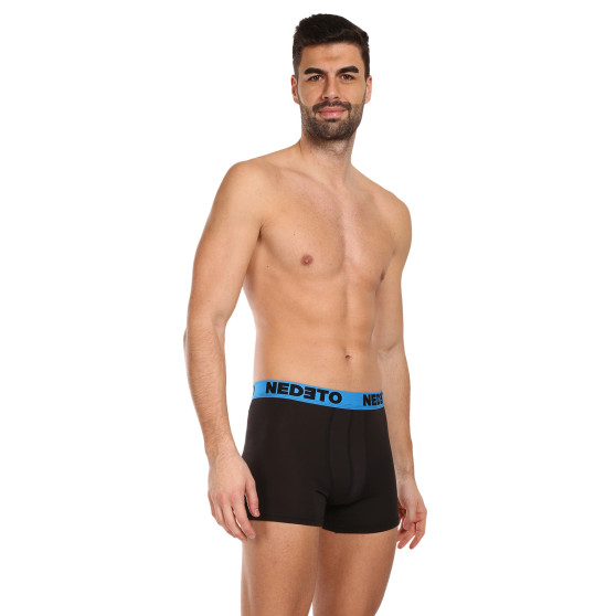 5PACK herenboxershort Nedeto zwart (5NB002b)