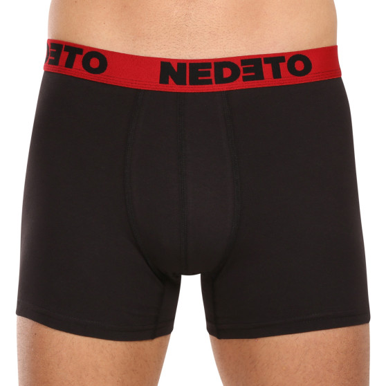 7PACK herenboxershort Nedeto zwart (7NB002b)