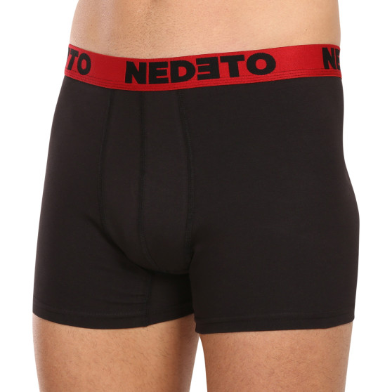 7PACK herenboxershort Nedeto zwart (7NB002b)