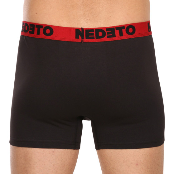 7PACK herenboxershort Nedeto zwart (7NB002b)