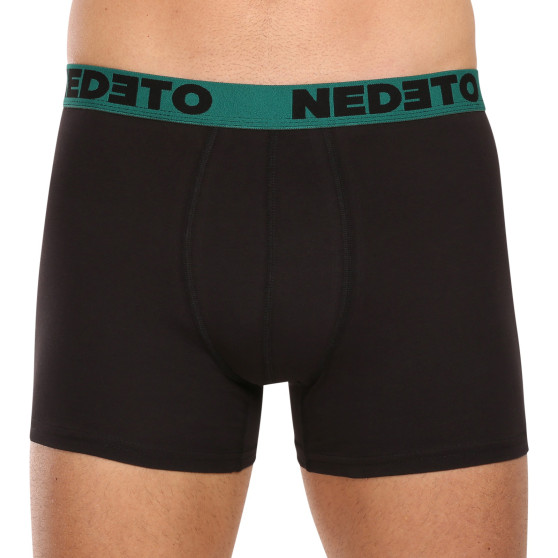 7PACK herenboxershort Nedeto zwart (7NB002b)