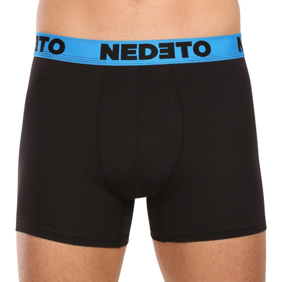 7PACK herenboxershort Nedeto zwart (7NB002b)