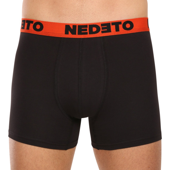 7PACK herenboxershort Nedeto zwart (7NB002b)