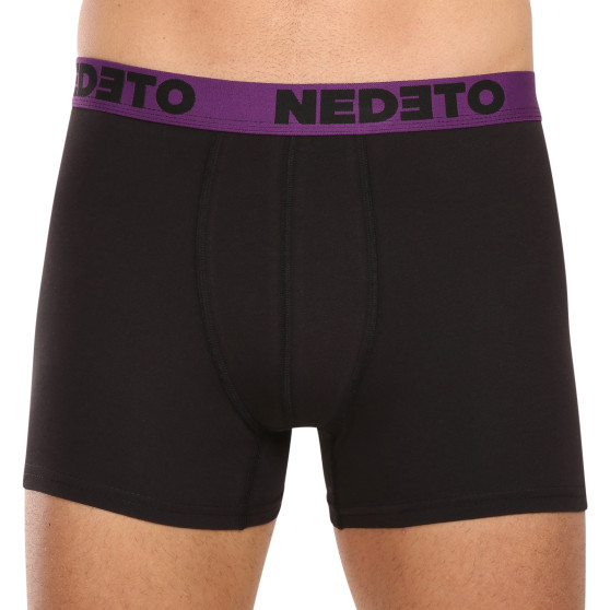 7PACK herenboxershort Nedeto zwart (7NB002b)