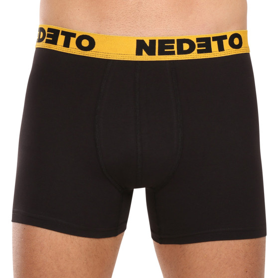 7PACK herenboxershort Nedeto zwart (7NB002b)