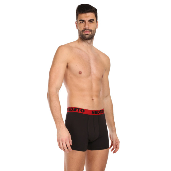 7PACK herenboxershort Nedeto zwart (7NB002b)