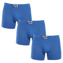 3PACK herenboxershort Styx lang klassiek elastisch blauw (3F1167)