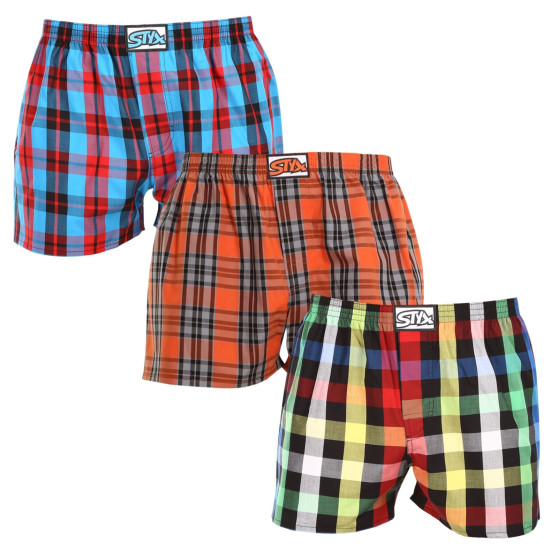 3PACK Herenboxershort Styx classic elastisch meerkleurig (3A092613)