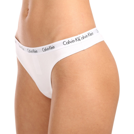 3PACK dames string Calvin Klein veelkleurig (QD3587E-WZB)