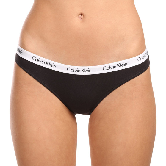 3PACK Dames slip Calvin Klein zwart (QD3588E-001)