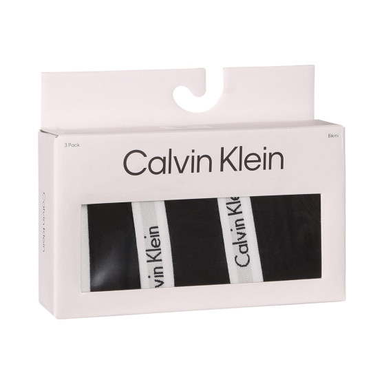 3PACK Dames slip Calvin Klein zwart (QD3588E-001)