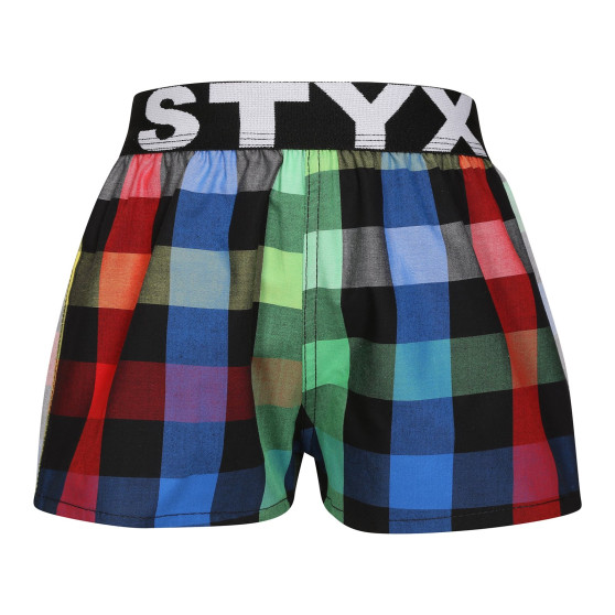 Kindershort Styx sportelastiek veelkleurig (BJ1012)