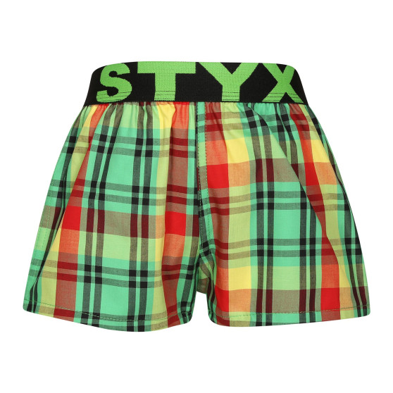 Kindershort Styx sportelastiek veelkleurig (BJ1018)