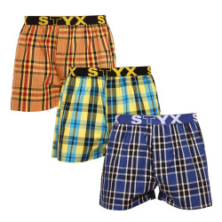 3PACK Herenboxershort Styx sport elastisch meerkleurig (3B092140)