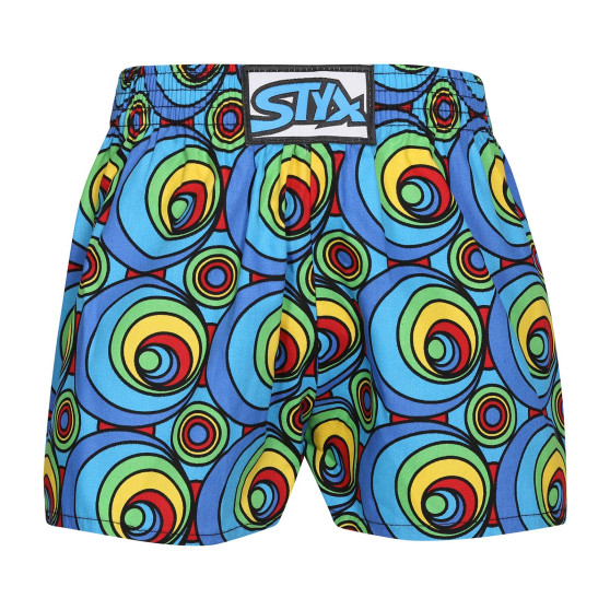 Kinderbroek Styx kunst klassieke rubberen cirkels (J1151)