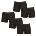 5PACK herenboxershort Nedeto oversized zwart (5NBX001)