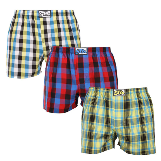 3PACK Herenboxershort Styx classic elastisch meerkleurig (3A102127)