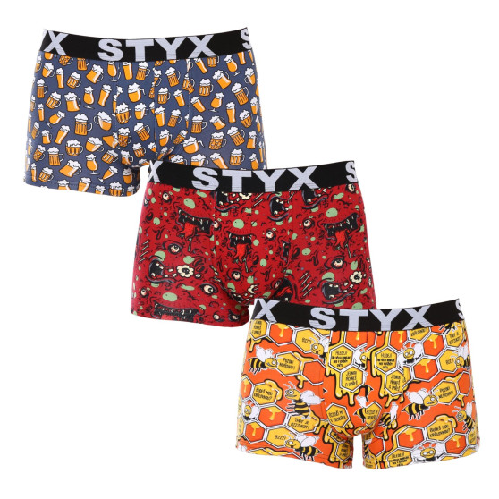 3PACK herenboxershort Styx art sport rubber multicolour (3G13714)