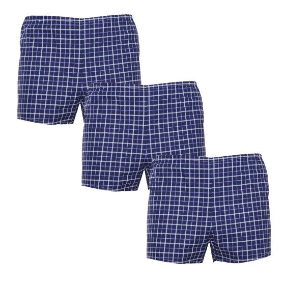 3PACK klassieke Herenboxershorts Foltýn blauw (3xK55)