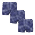 3PACK klassieke Herenboxershorts Foltýn blauw (3xK55)