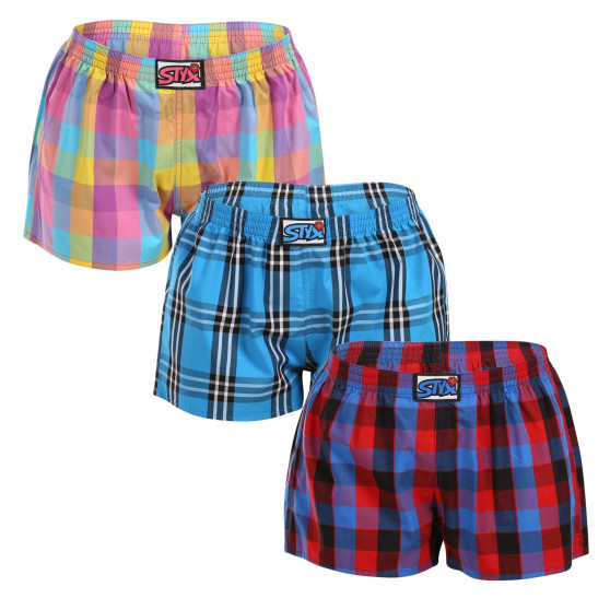 3PACK Damesboxershorts Styx klassiek elastisch meerkleurig (3K102730)