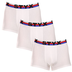 3PACK herenboxershort Styx sport elastisch wit driekleur (3G2061)