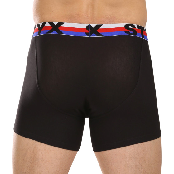 3PACK herenboxershort Styx lang sport elastisch zwart driekleur (3U1960)