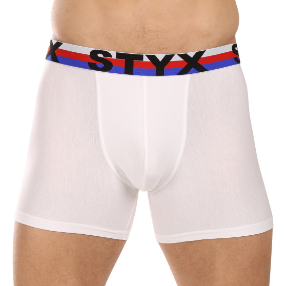 3PACK herenboxershort Styx lang sportelastisch wit driekleur (3U2061)