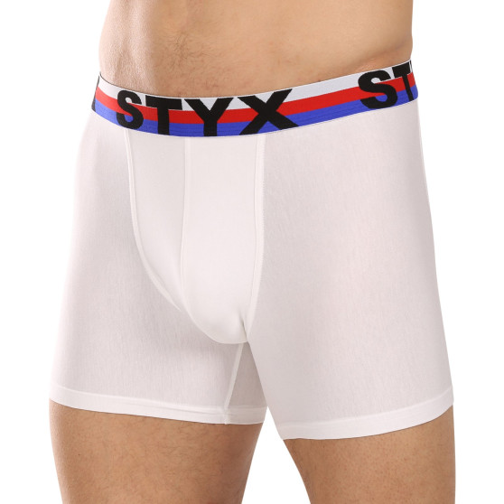 3PACK herenboxershort Styx lang sportelastisch wit driekleur (3U2061)