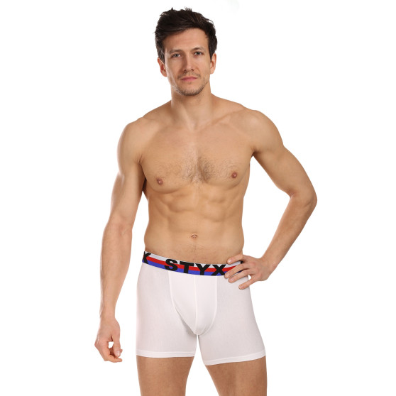 3PACK herenboxershort Styx lang sportelastisch wit driekleur (3U2061)