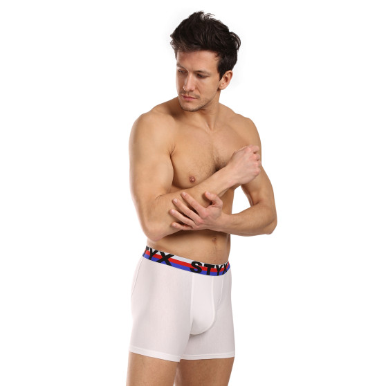 3PACK herenboxershort Styx lang sportelastisch wit driekleur (3U2061)