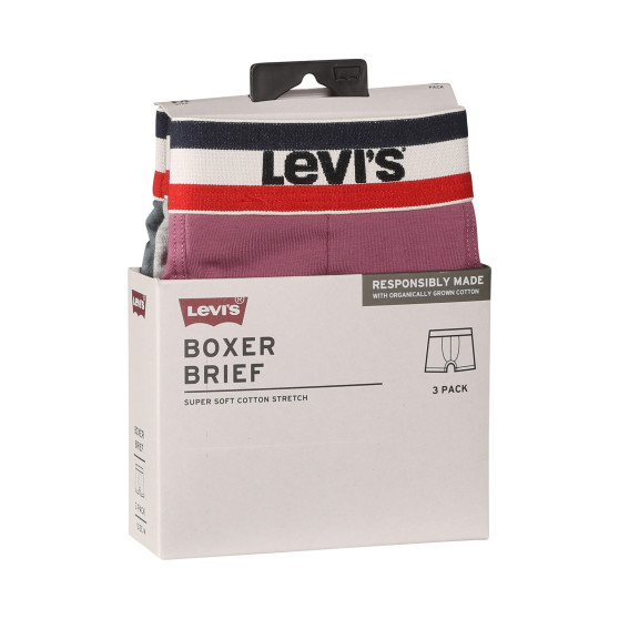 3PACK herenboxershort Levis veelkleurig (100002870 011)