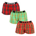 3PACK Damesboxershorts Styx sport elastisch meerkleurig (3T100314)