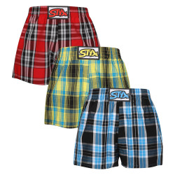 3PACK kindershort Styx classic elastisch meerkleurig (3J102123)