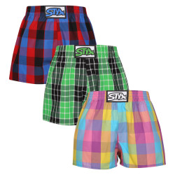 3PACK kindershort Styx classic elastisch meerkleurig (3J102729)