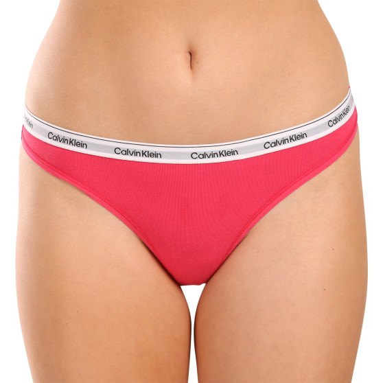 3PACK dames string Calvin Klein veelkleurig (QD5209E-NP4)