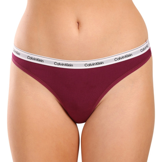 3PACK dames string Calvin Klein veelkleurig (QD5209E-NP6)