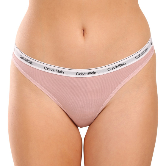 3PACK dames string Calvin Klein veelkleurig (QD5209E-NP6)