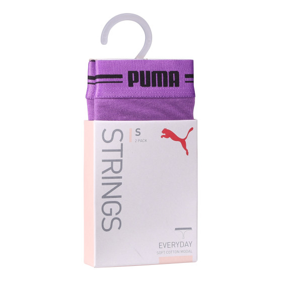 2PACK dames string Puma paars (603034001 020)