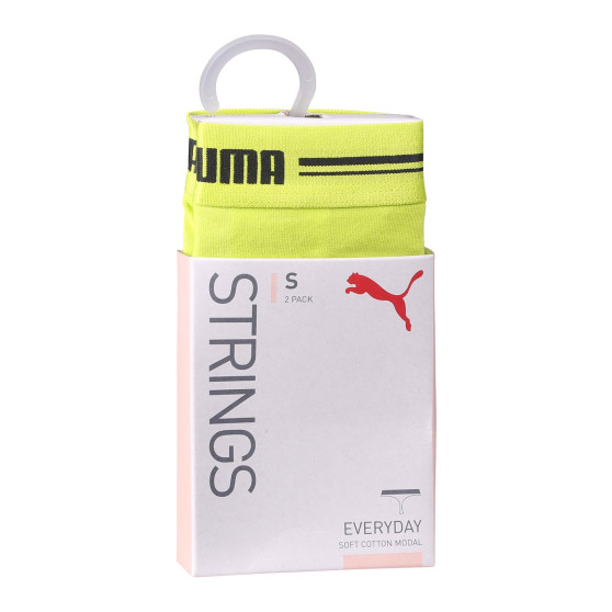 2PACK dames string Puma geel (603034001 021)