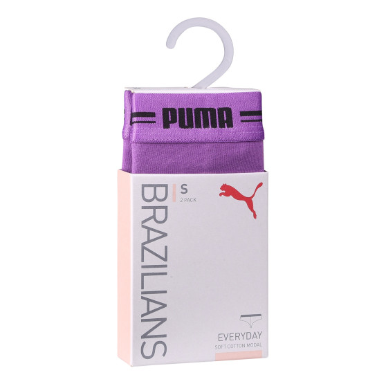 2PACK Braziliaanse damesslip Puma paars (603043001 020)