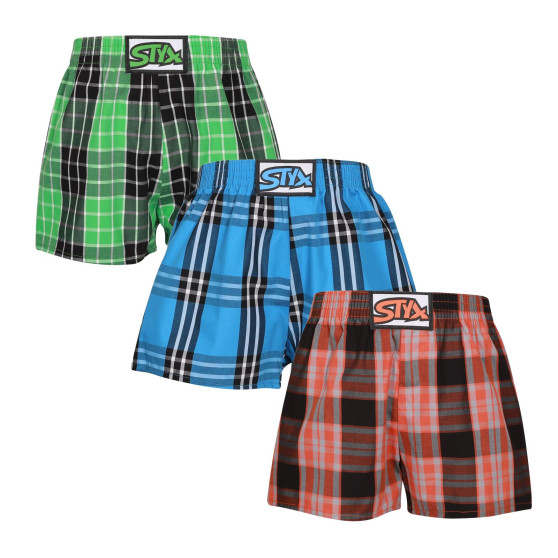 3PACK kindershort Styx classic elastisch meerkleurig (3J102630)