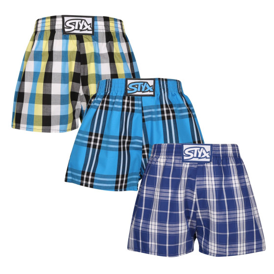 3PACK kindershort Styx classic elastisch meerkleurig (3J102430)