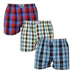 3PACK Herenboxershort Styx classic elastisch meerkleurig (3A102227)