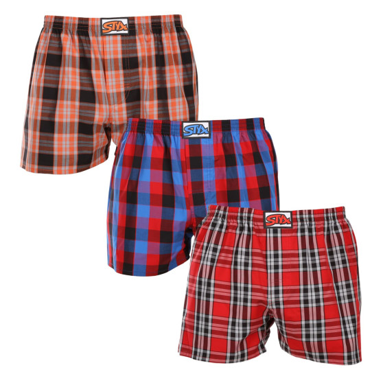 3PACK Herenboxershort Styx classic elastisch meerkleurig (3A102327)