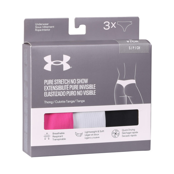 3PACK dames string Under Armour veelkleurig (1383893 686)