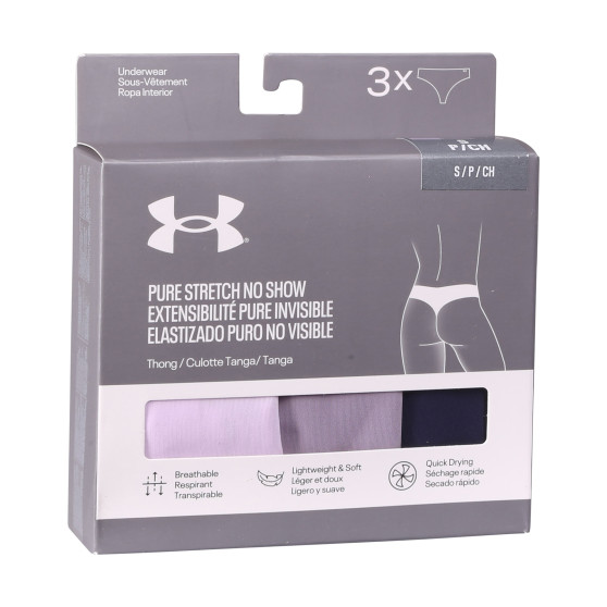 3PACK dames string Under Armour veelkleurig (1383893 543)