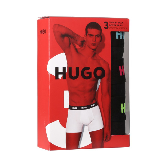 3PACK herenboxershort HUGO zwart (50503079 971)