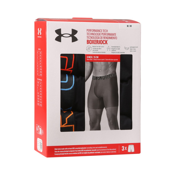 3PACK herenboxershort Under Armour zwart (1383878 002)